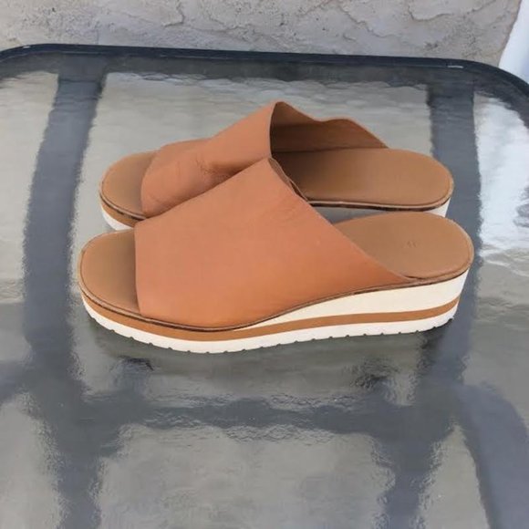 VINCE Espadrille Wedges Black Leather Sandals size 7 | eBay Vince Leather Wedge Slides, Size 7